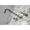 Kingston Brass Roman Tub Faucet, Polished Nickel, Wall Mount KS8026ML - alternate 5